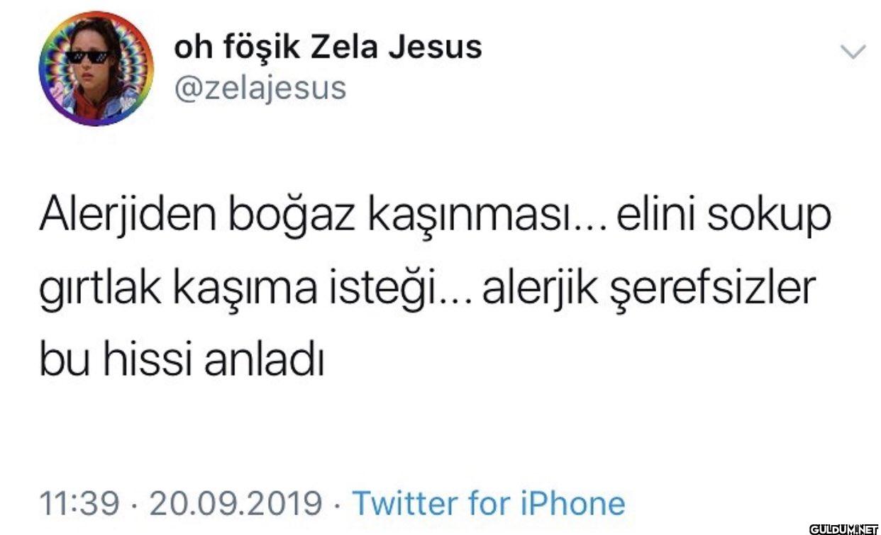 Alerjiden boğaz...