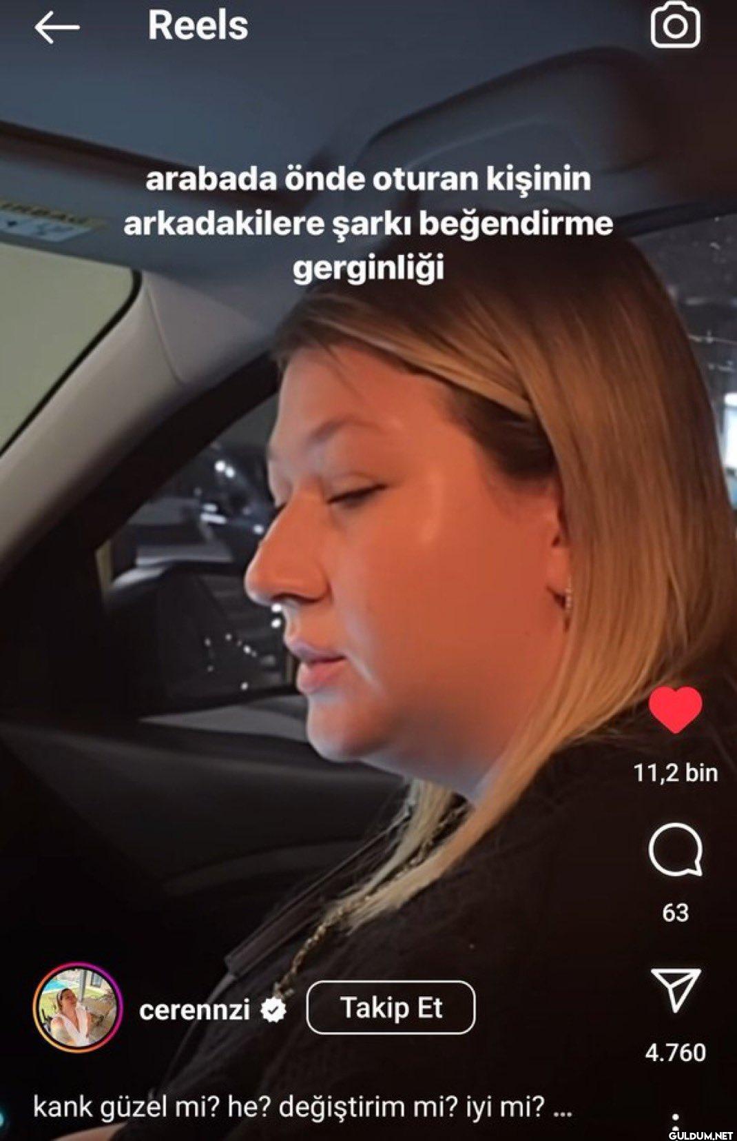 ← Reels arabada önde...