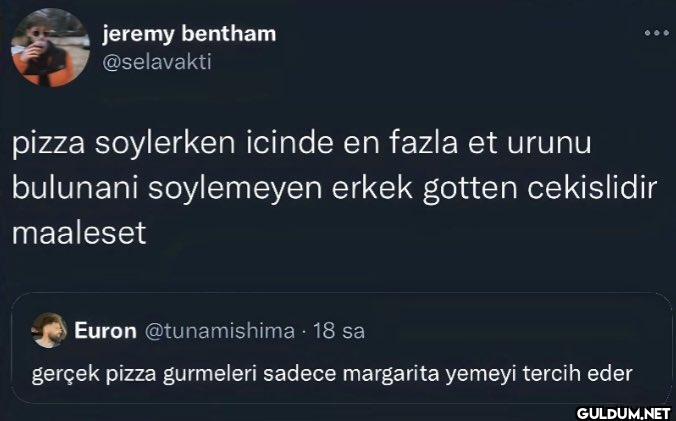 pizza soylerken icinde en...