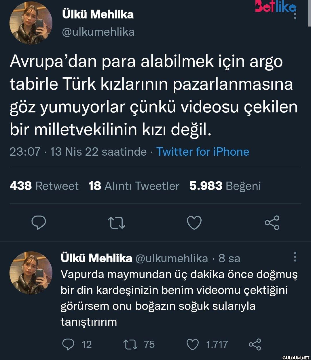 Betlike Avrupa'dan para...