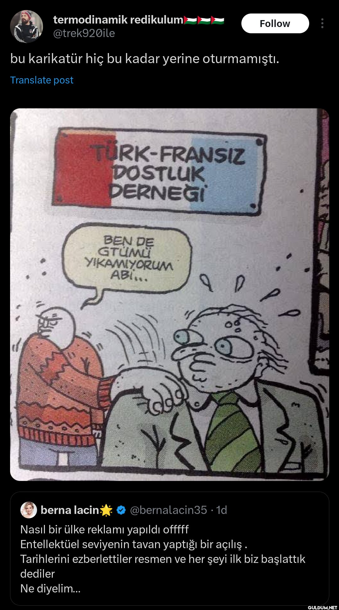 Follow bu karikatür hiç bu...