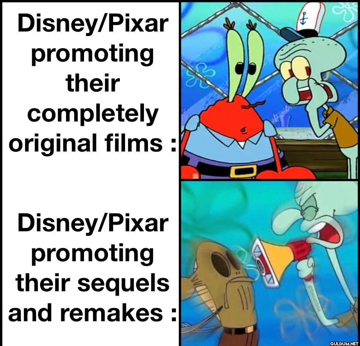 Disney/Pixar promoting...