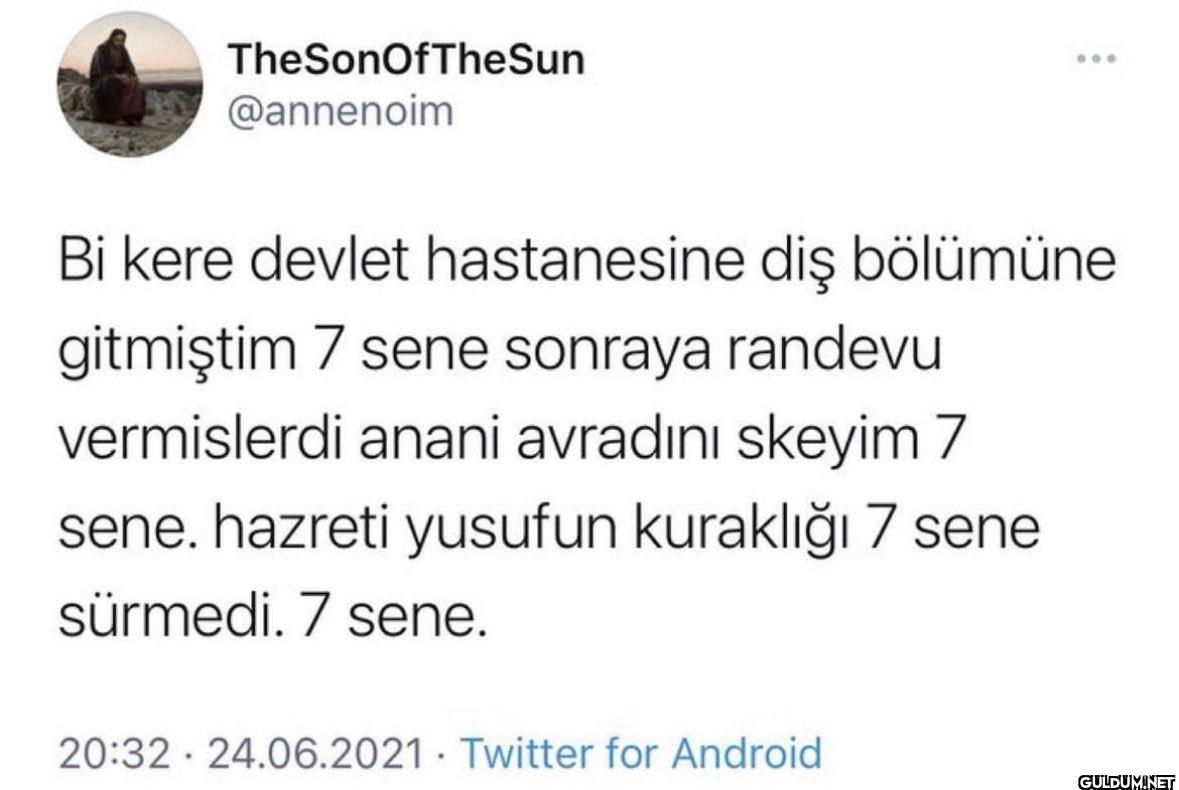 Bi kere devlet hastanesine...