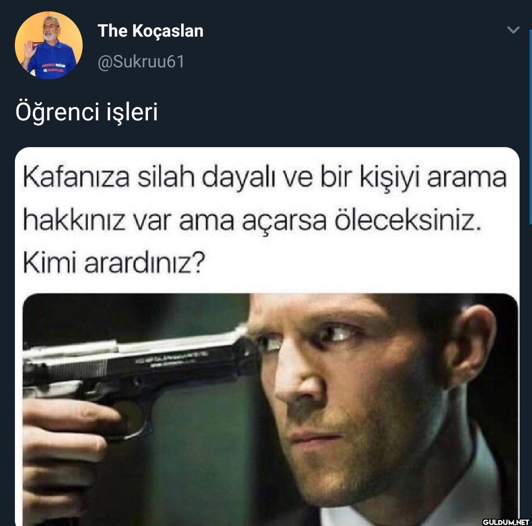 Öğrenci işleri Kafanıza...