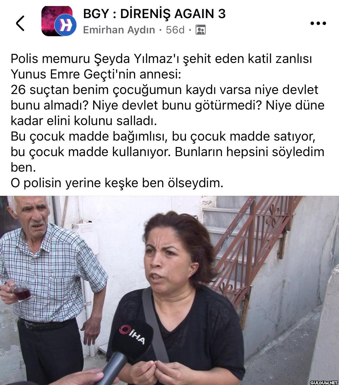 Olum bir anne için bu...