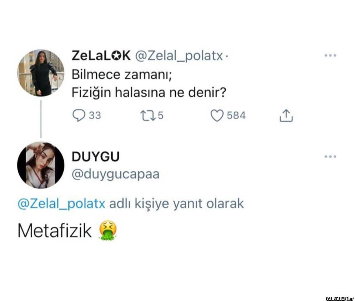 Bilmece zamanı; Fiziğin...