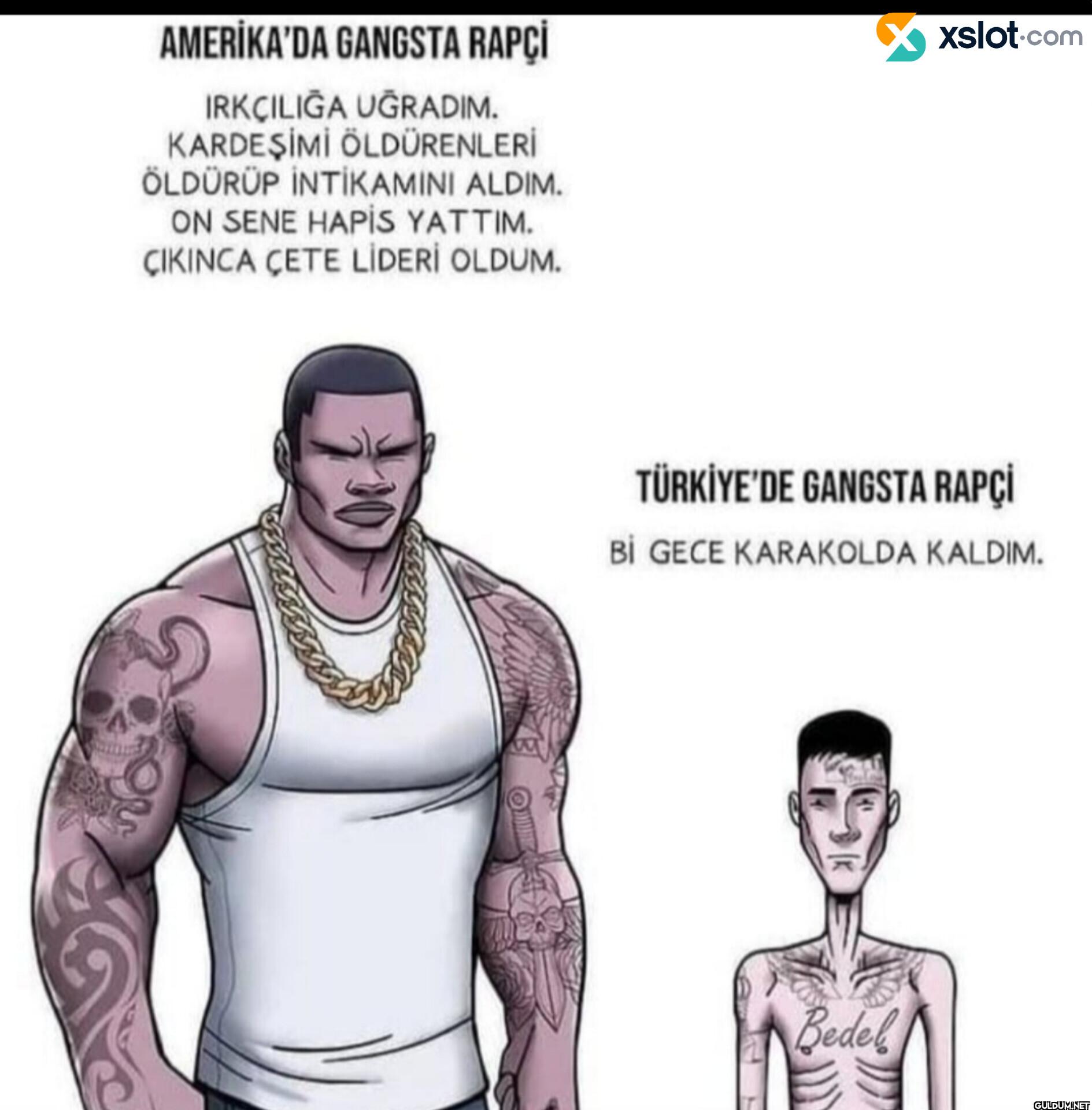 AMERİKA'DA GANGSTA RAPÇİ...