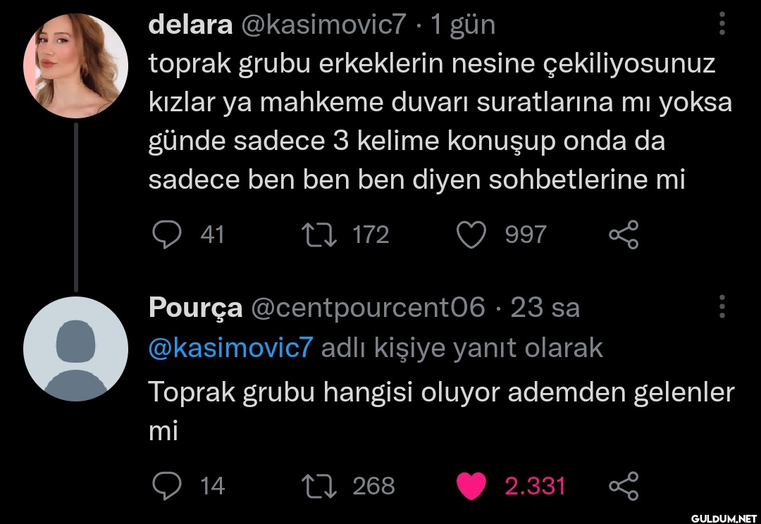 Bi erkeğin sahip olması...