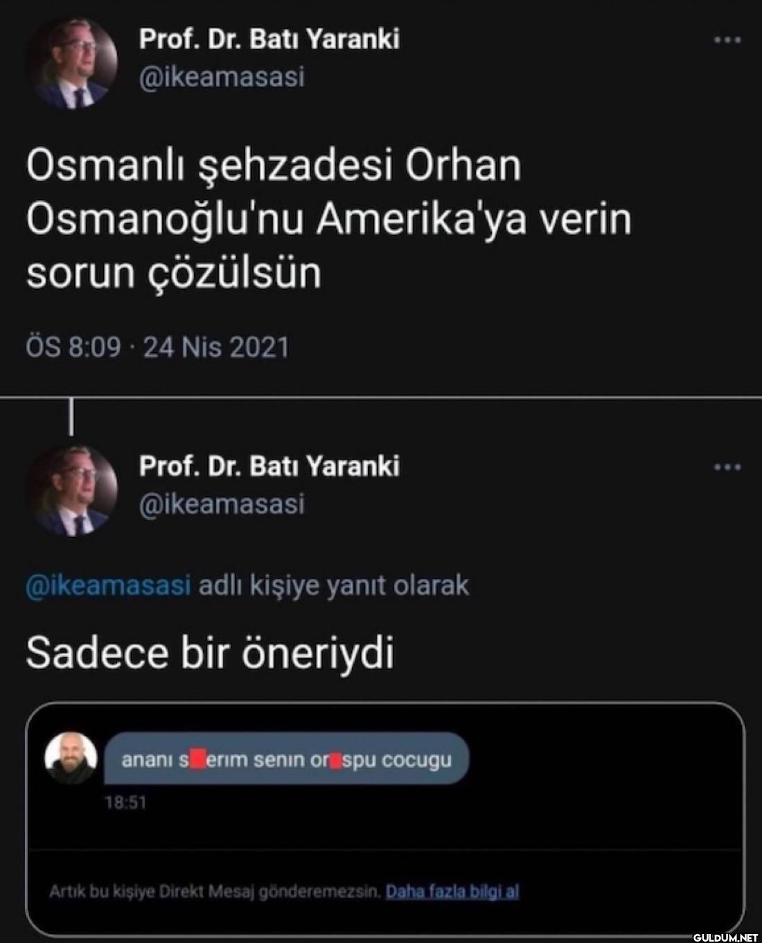 Osmanlı şehzadesi Orhan...
