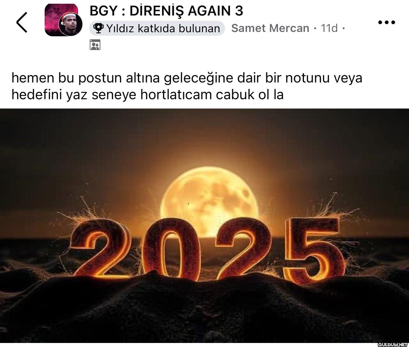 Başlayın    BGY: DİRENİŞ...