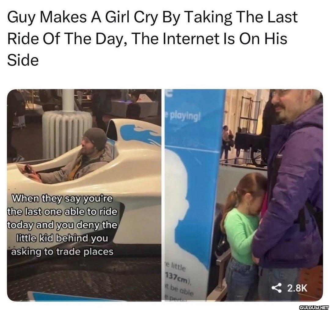 Someone's always going to...