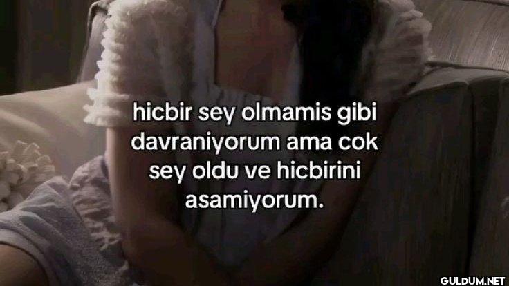 hicbir sey olmamis gibi...