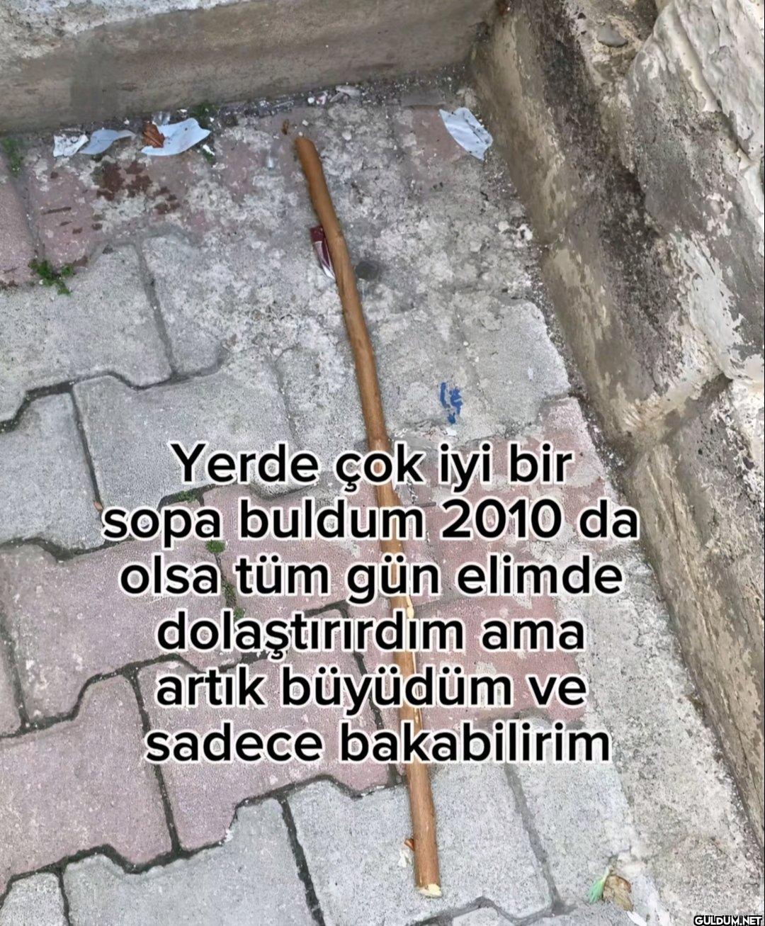 Yerde çok iyi bir sopa...