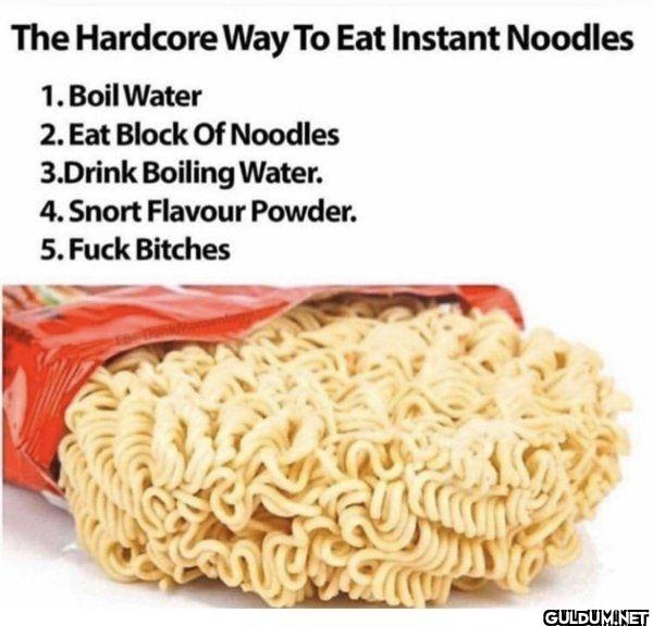 The Hardcore Way To Eat...