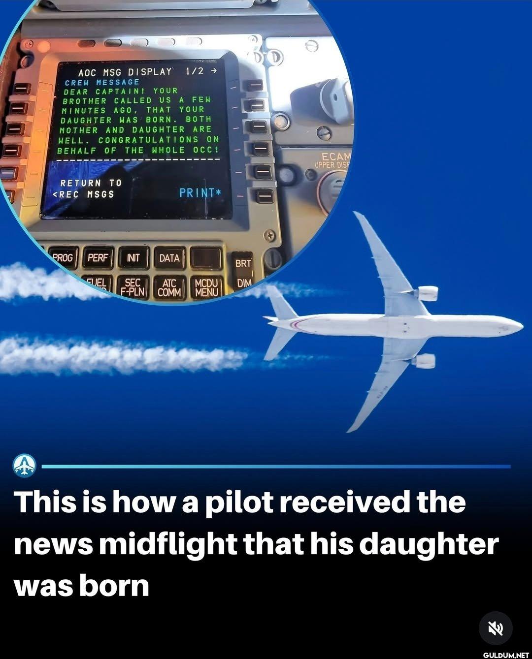This is how a pilot...