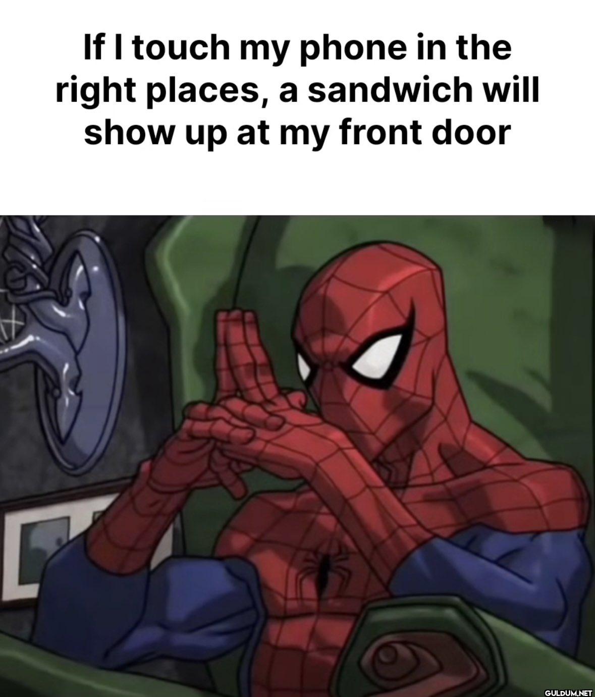 If I touch my phone in the...