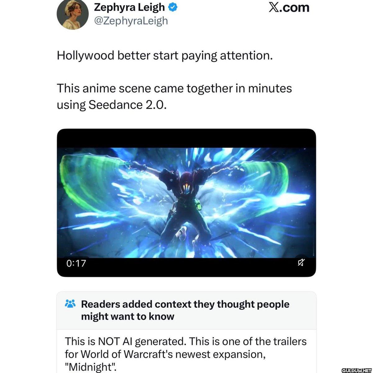 Hollywood better start...