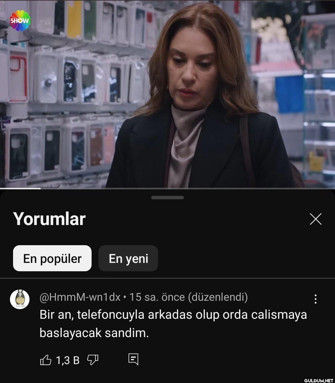 SHOW Yorumlar En popüler...