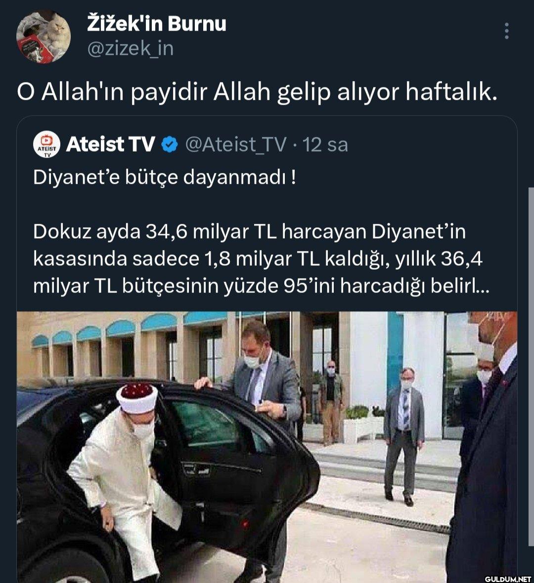 O Allah'ın payidir Allah...