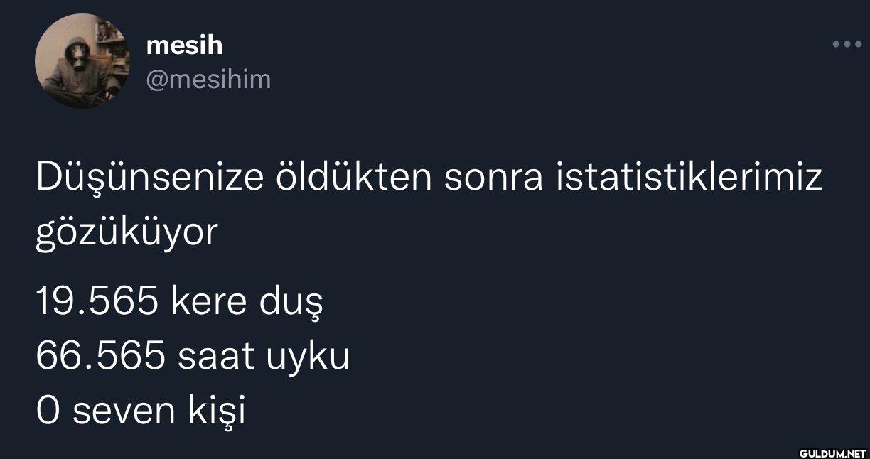 Düşünsenize öldükten sonra...