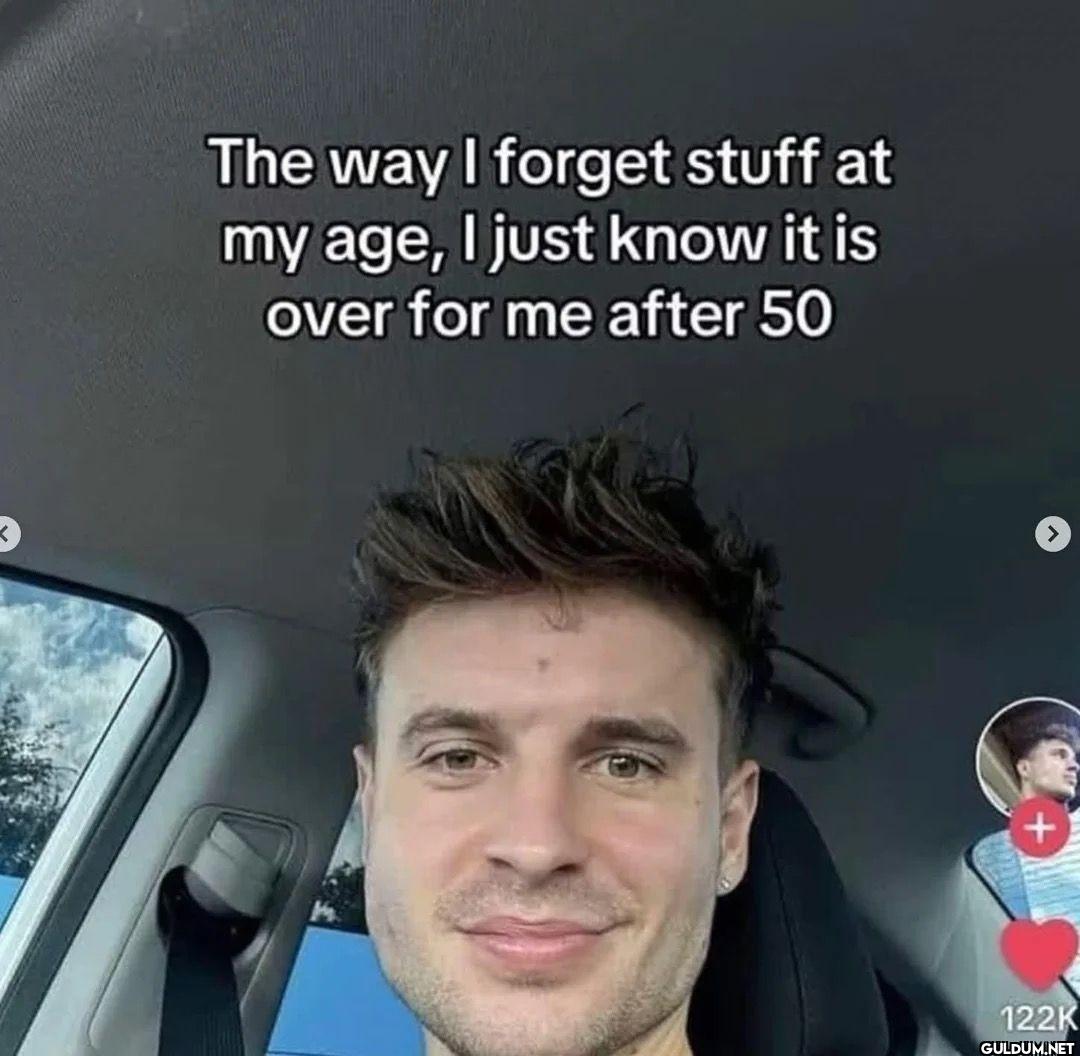 The way I forget stuff at...
