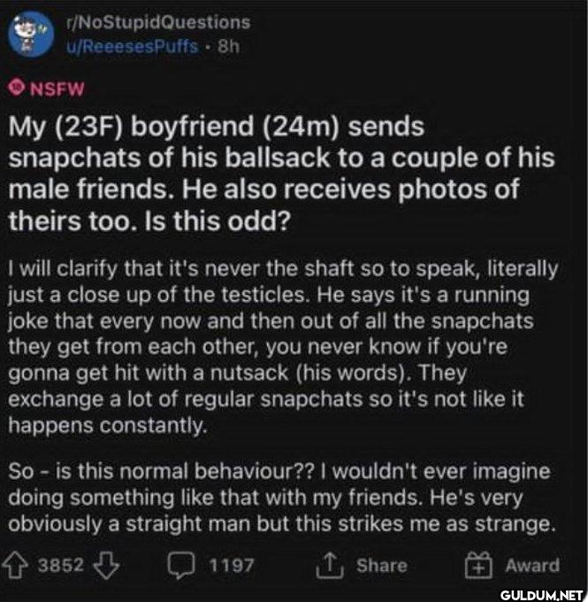 r/NoStupidQuestions...