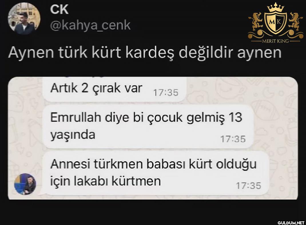 MK -MERIT KING Aynen türk...