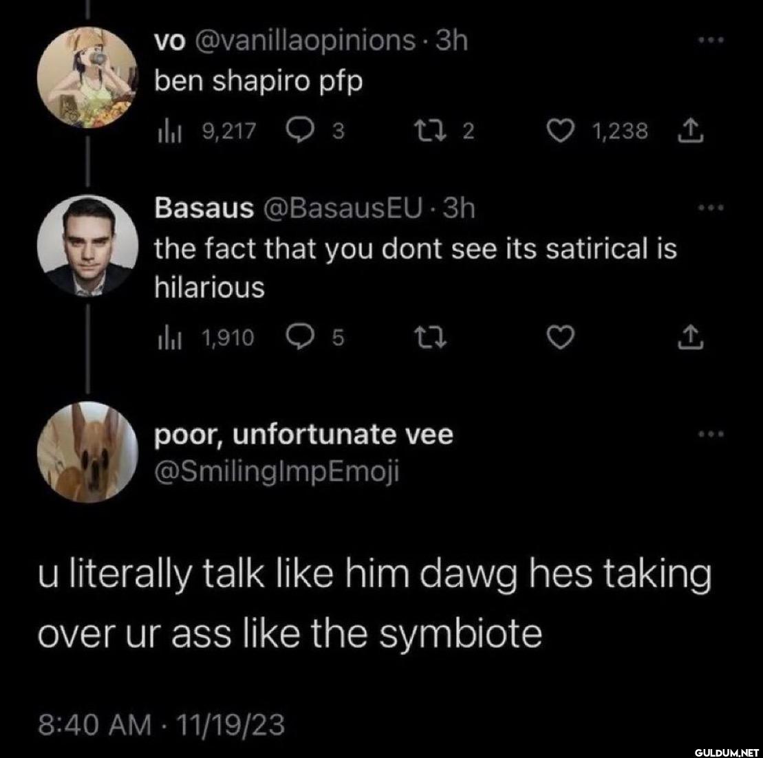 3h ben shapiro pfp ill...