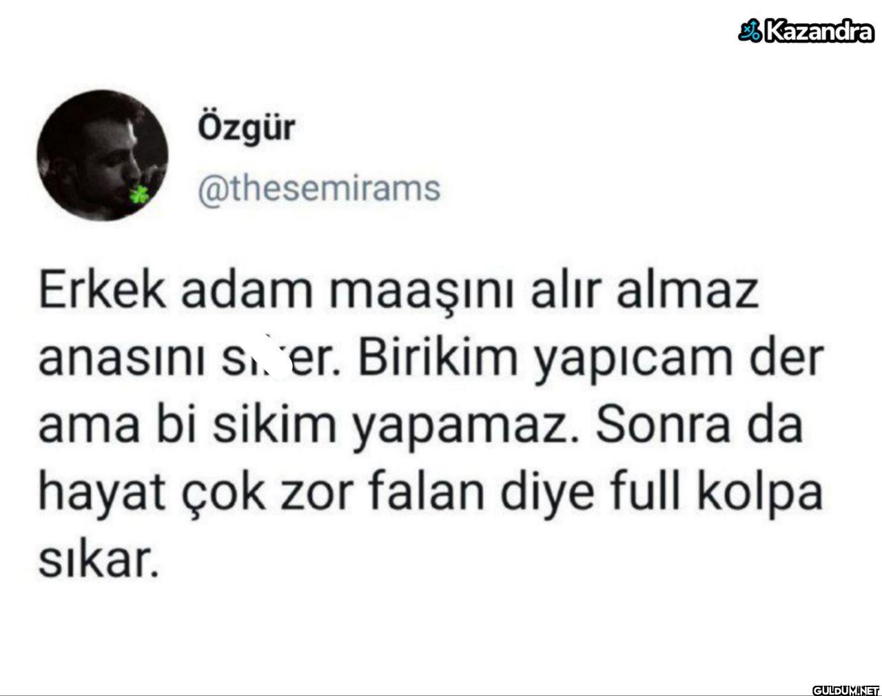 Erkek adam maaşını alır...