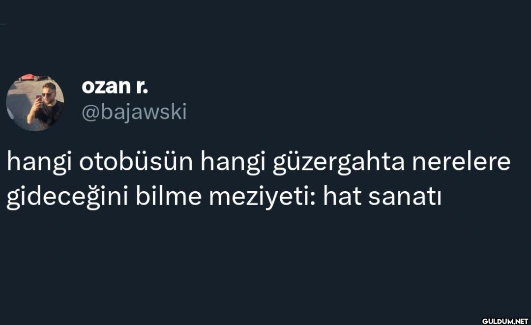 hangi otobüsün hangi...