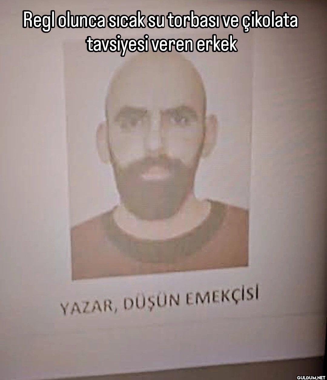 Regl olunca sıcak su...