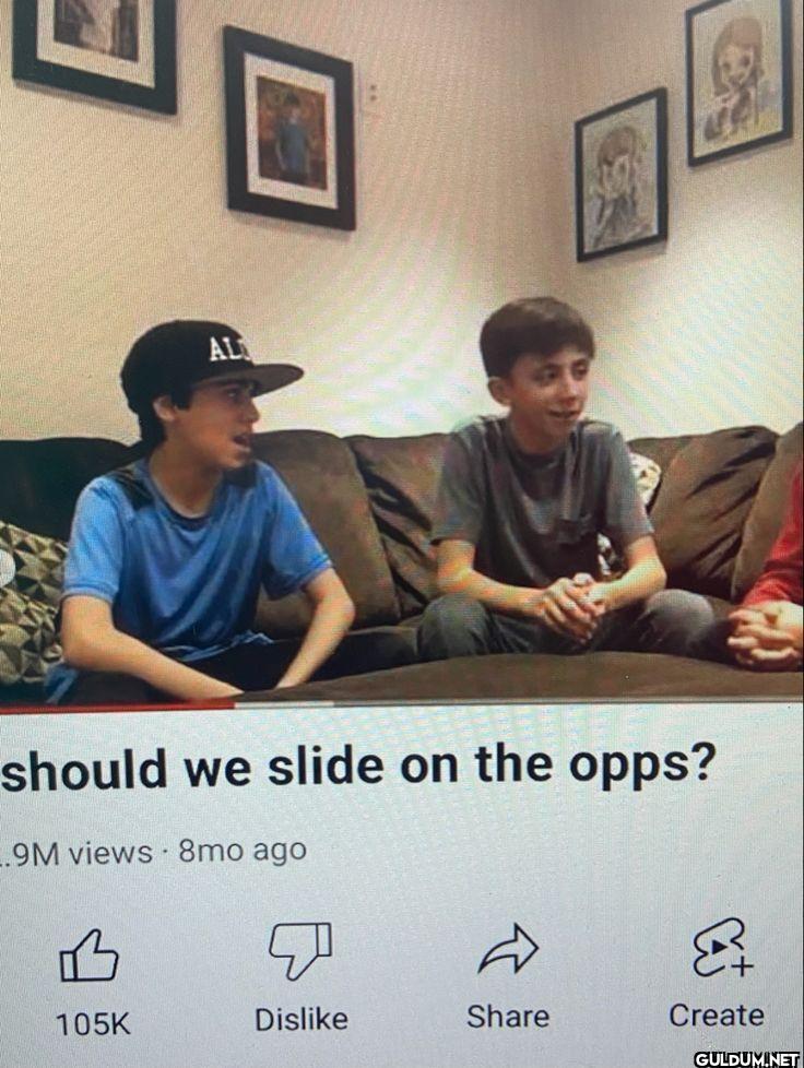 should we slide on the...