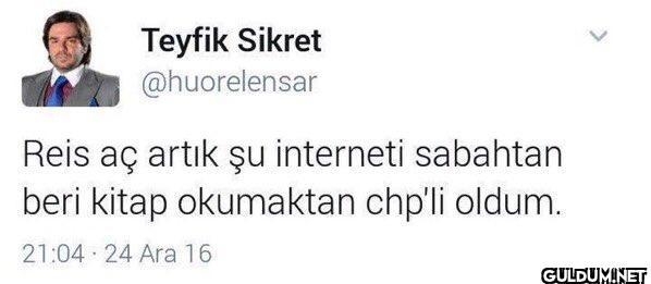 Reis aç artık şu interneti...