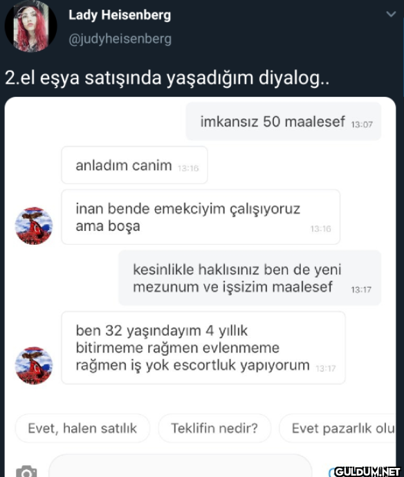 2.el eşya satışında...