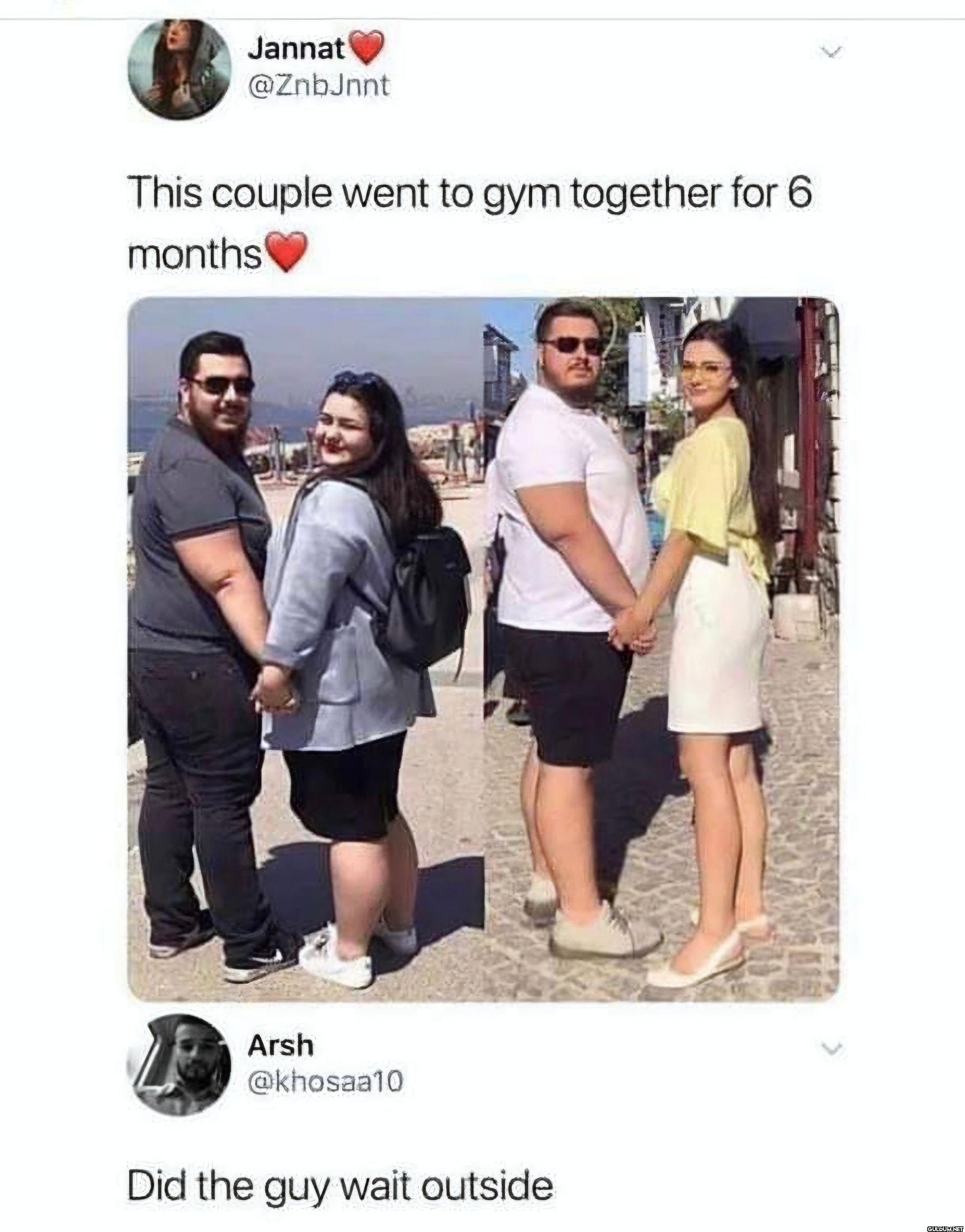 This couple went to gym...