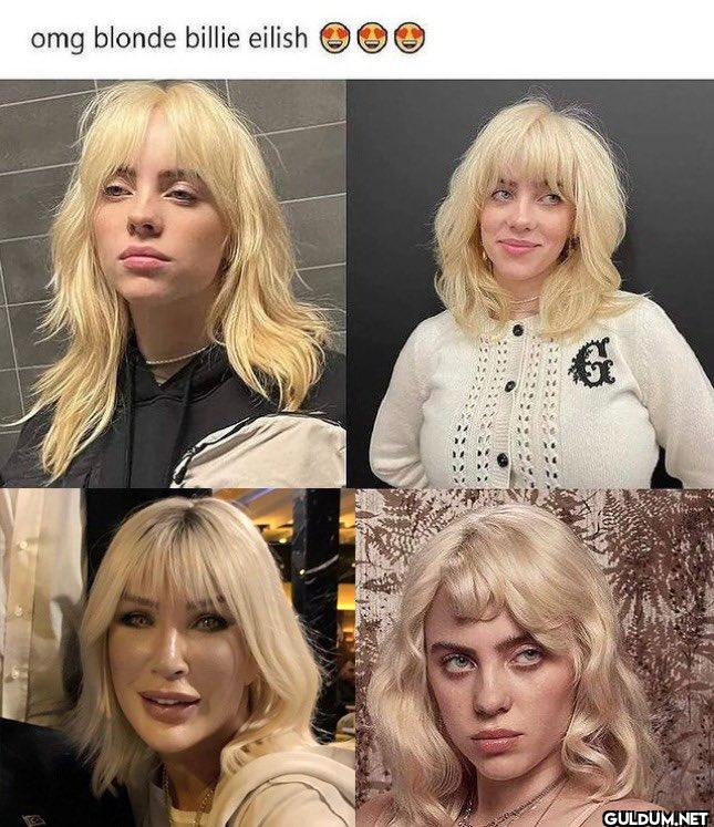 omg blonde billie eilish