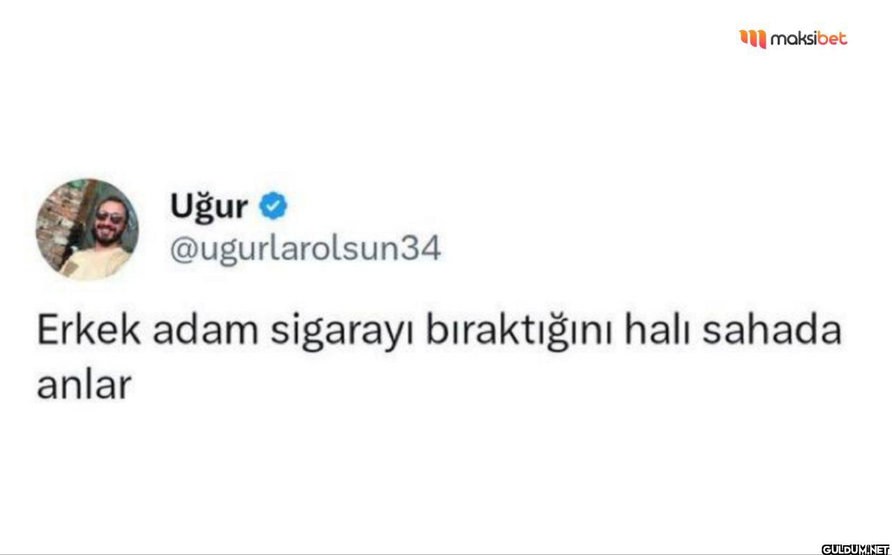 Erkek adam sigarayı...