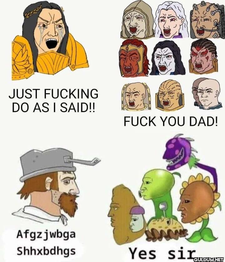 JUST FUCKING DO AS I...