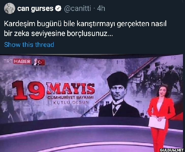· 4h Kardeşim bugünü bile...