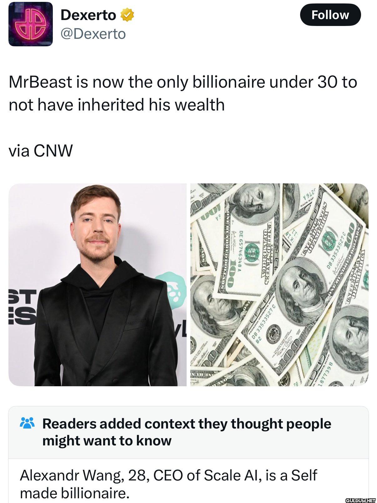 The more you know.    ST...
