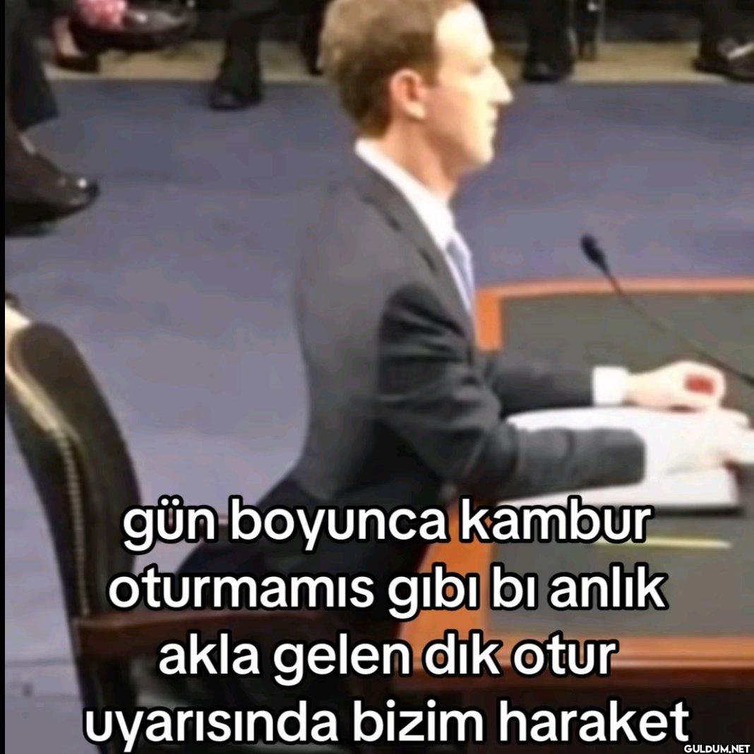 gün boyunca kambur...