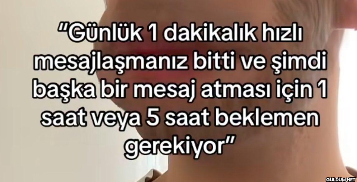 "Günlük 1 dakikalık hızlı...