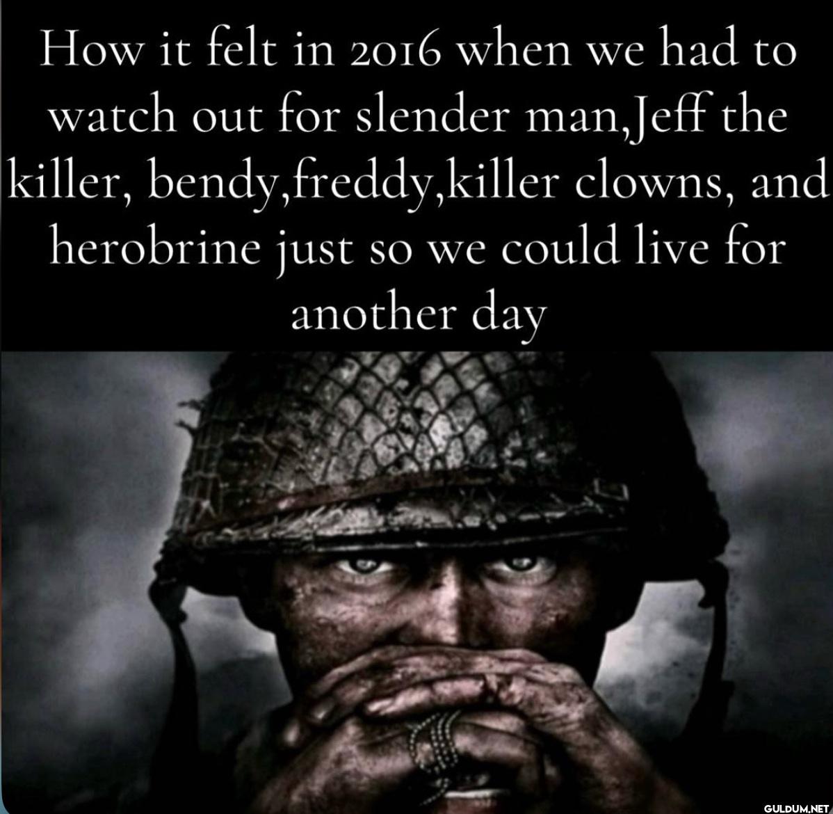 How it felt in 2016 when...