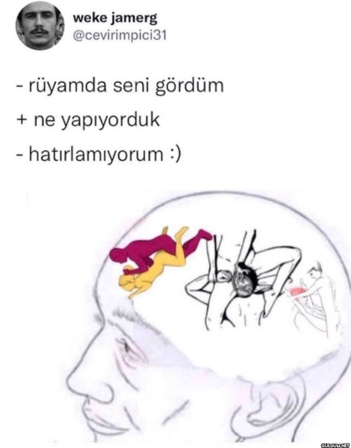 - rüyamda seni gördüm + ne...