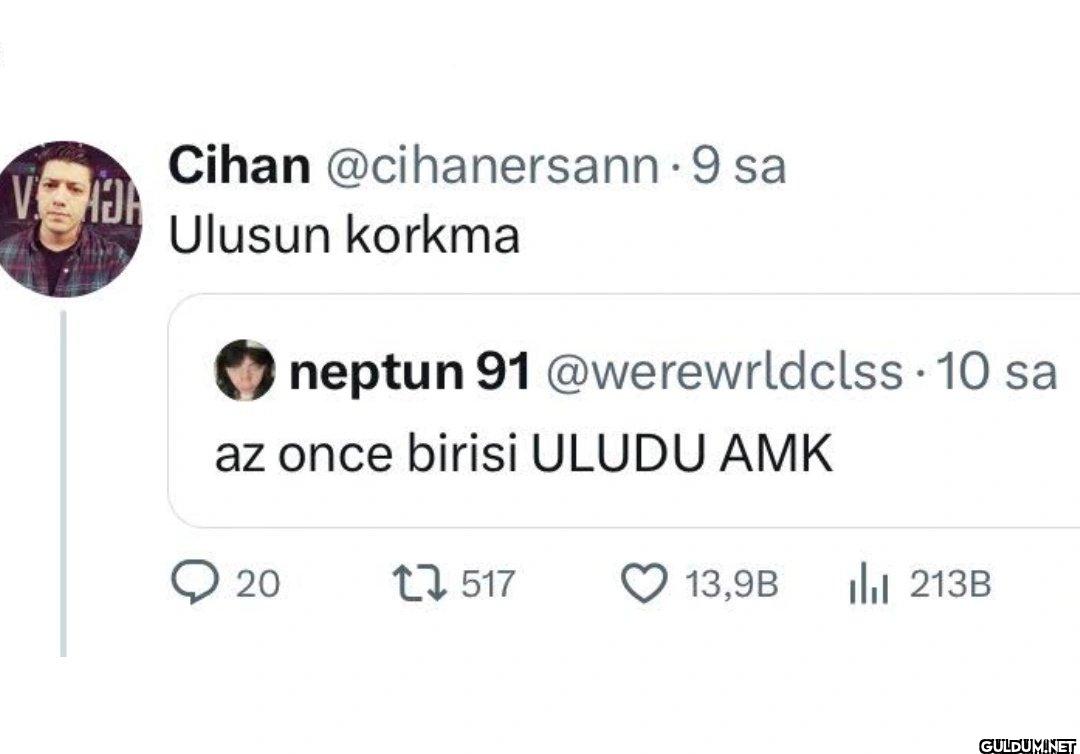 9 sa Ulusun korkma neptun...