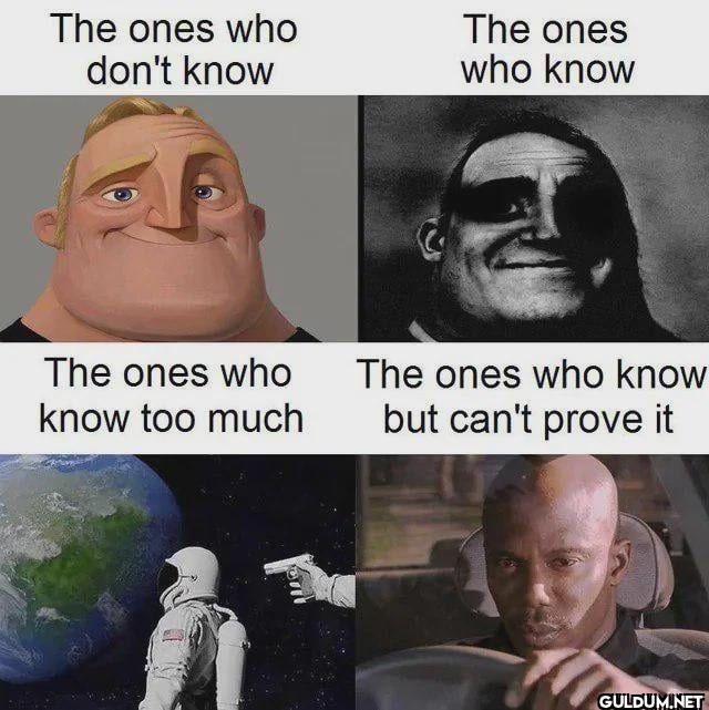 The ones who don't know...