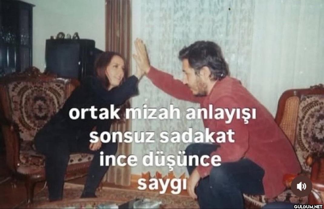 ortak mizah anlayışı...