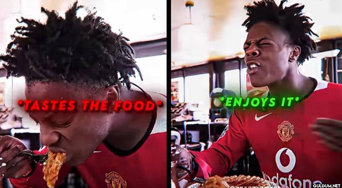TASTES THE FOOD ENJOYS IT* O dafone