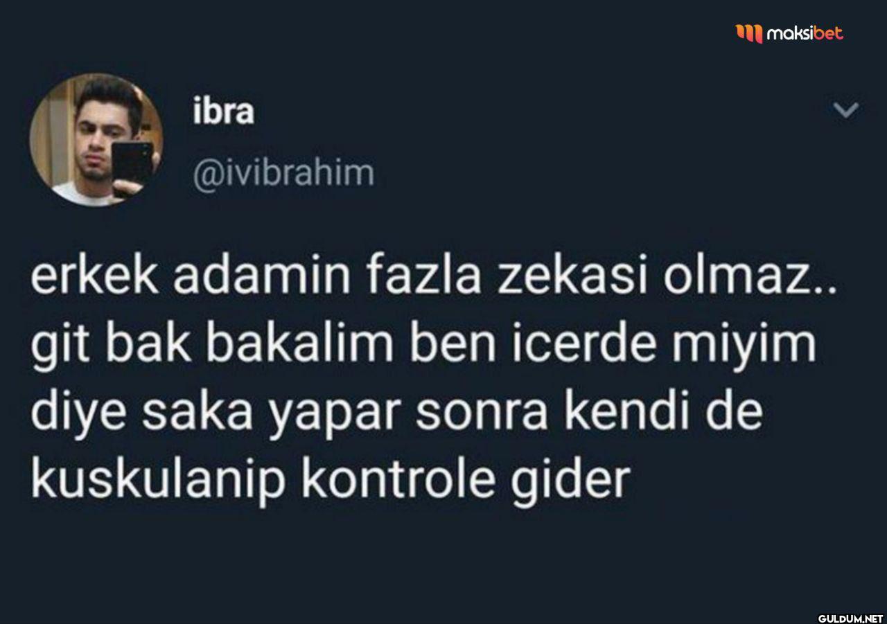 erkek adamin fazla zekasi...