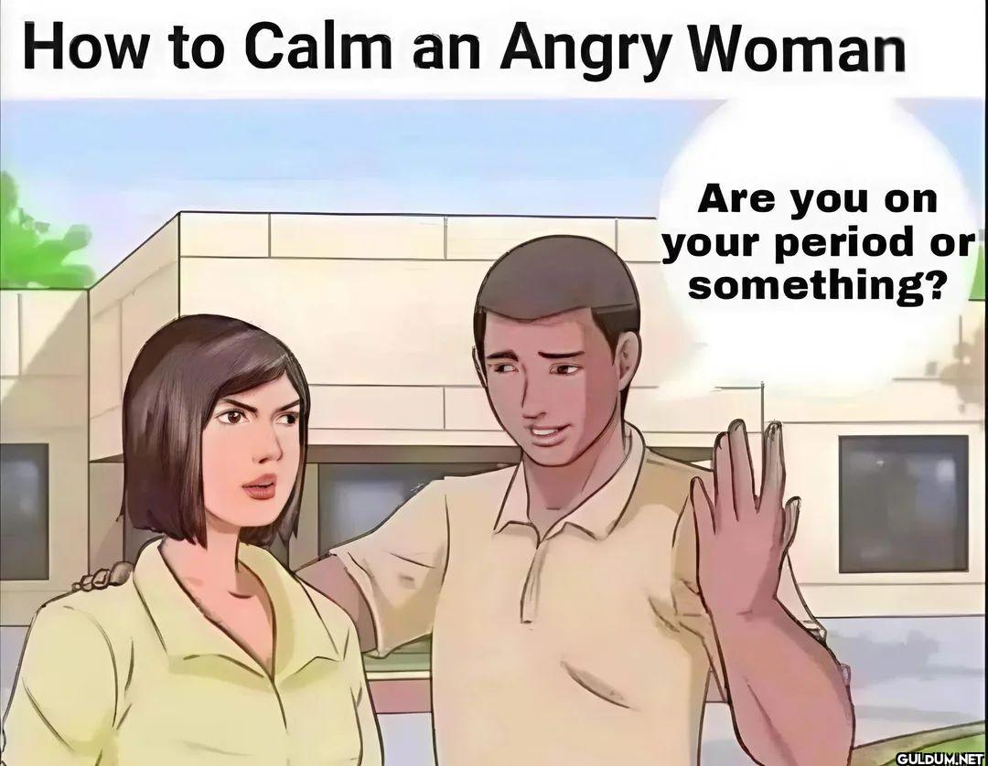 How to Calm an Angry Woman...